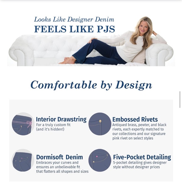 PajamaJeans Curvy Bootcut Jeans for Women, Size XL - Picture 6 of 12